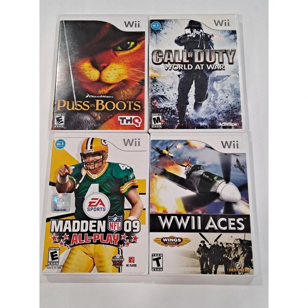 Lot Of 4 Wii Nintendo Games-Free‎ Shipping